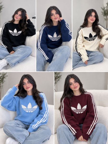 بلوز صوف كم adidas